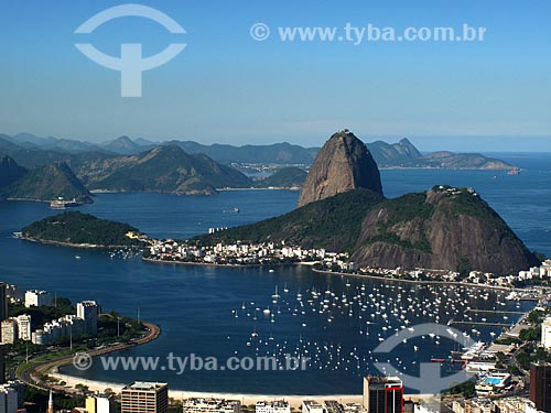  Subject: View of Botafogo Bay and Sugarloaf in the background / Place: Rio de Janeiro city - Rio de Janeiro state (RJ) - Brazil / Date: 07/2012 