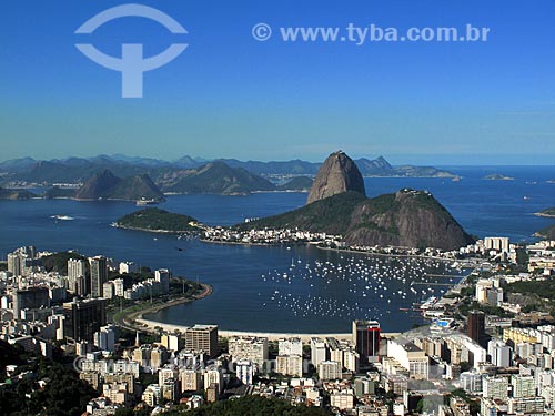  Subject: View of Botafogo Bay and Sugarloaf in the background / Place: Rio de Janeiro city - Rio de Janeiro state (RJ) - Brazil / Date: 07/2012 