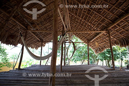  Subject: Sacaca Museum - Typical house of the Wajapi indigenous ethnicity (Known how  Casa Jura) / Place: Macapa city - Amapa state (AP) - Brazil / Date: 04/2012 