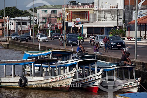  Subject: Pier in the edge of Santa Ines - Amazon River / Place: Macapa city - Amapa state (AP) - Brazil / Date: 04/2012 