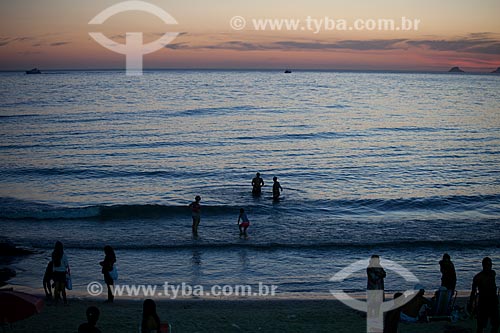  Subject: Sunset in the Ipanema beach / Place: Rio de Janeiro city - Rio de Janeiro state (RJ) - Brazil / Date: 04/2012 