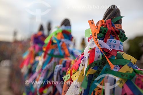  Subject: Strips of remembrance in front of Nosso Senhor do Bonfim Church / Place: Salvador city - Bahia state (BA) - Brazil / Date: 07/2012 