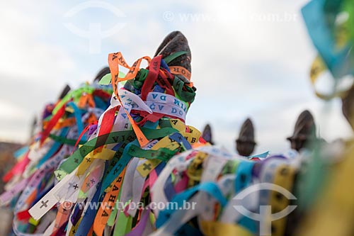  Subject: Strips of remembrance in front of Nosso Senhor do Bonfim Church / Place: Salvador city - Bahia state (BA) - Brazil / Date: 07/2012 