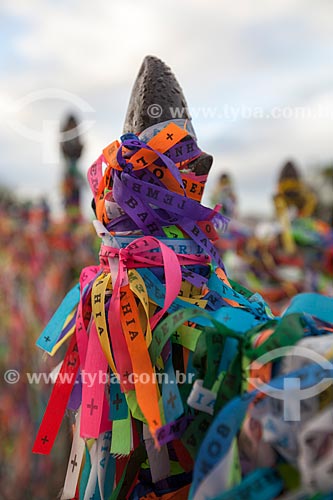  Subject: Strips of remembrance in front of Nosso Senhor do Bonfim Church / Place: Salvador city - Bahia state (BA) - Brazil / Date: 07/2012 