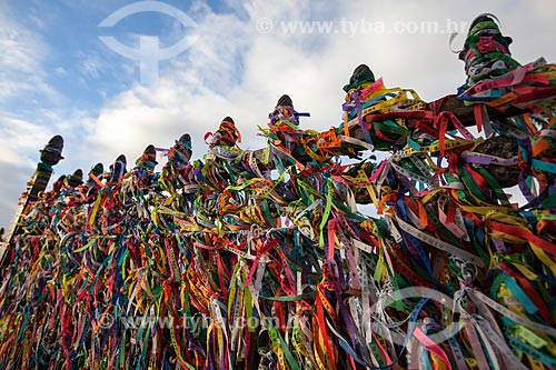  Subject: Strips of remembrance in front of Nosso Senhor do Bonfim Church / Place: Salvador city - Bahia state (BA) - Brazil / Date: 07/2012 