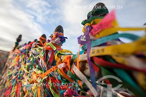 Subject: Strips of remembrance in front of Nosso Senhor do Bonfim Church / Place: Salvador city - Bahia state (BA) - Brazil / Date: 07/2012 