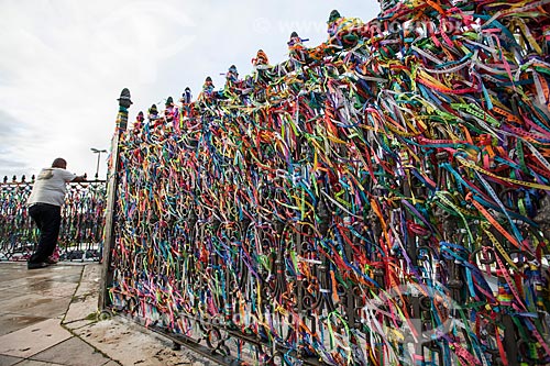  Subject: Strips of remembrance in front of Nosso Senhor do Bonfim Church / Place: Salvador city - Bahia state (BA) - Brazil / Date: 07/2012 