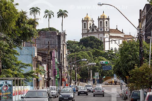  Subject: Dendenzeiros Avenue with Nosso Senhor do Bonfim Church (1754) in background / Place: Salvador city - Bahia state (BA) - Brazil / Date: 07/2012 