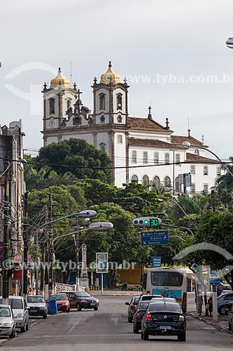  Subject: Dendenzeiros Avenue with Nosso Senhor do Bonfim Church (1754) in background / Place: Salvador city - Bahia state (BA) - Brazil / Date: 07/2012 