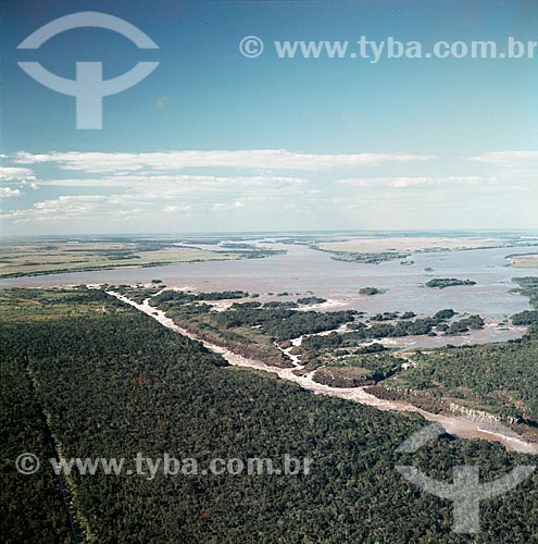  Set of waterfalls called Sete Quedas before the flood by the Itaipu Hydrelectric Plant  - Garopaba city - Santa Catarina state (SC) - Brazil