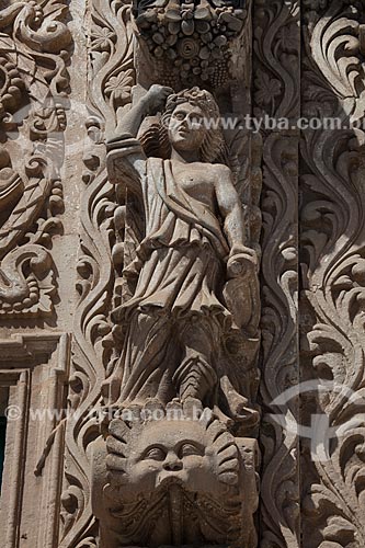  Subject: Detail of the facade of the Third order of Sao Francisco Church / Place: Salvador city - Bahia state (BA) - Brazil / Date: 07/2012 