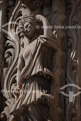  Subject: Detail of the facade of the Third order of Sao Francisco Church / Place: Salvador city - Bahia state (BA) - Brazil / Date: 07/2012 