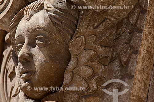  Subject: Detail of the facade of the Third order of Sao Francisco Church / Place: Salvador city - Bahia state (BA) - Brazil / Date: 07/2012 