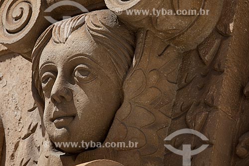  Subject: Detail of the facade of the Third order of Sao Francisco Church / Place: Salvador city - Bahia state (BA) - Brazil / Date: 07/2012 