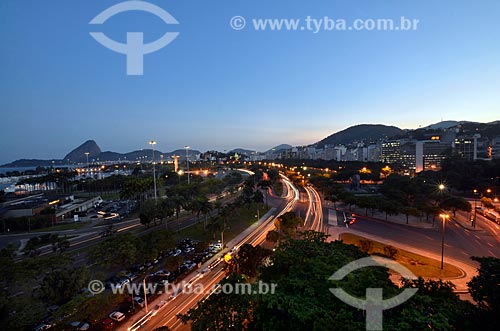  Subject: Landscape of neighborhood of Gloria and o Flamengo Landfill with Marina da Gloria and Sugar loaf in background / Place: Rio de Janeiro city - Rio de Janeiro state (RJ) - Brazil / Date: 03/2012 