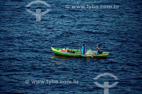 Subject: Fisherman in Guanabara Bay / Place: Rio de Janeiro city - Rio de Janeiro state (RJ) - Brazil / Date: 05/2012 