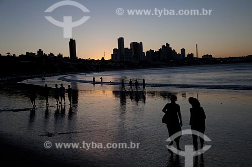  Subject: Ponta Negra Beach at evening / Place: Ponta Negra neighborhood - Natal city - Rio Grande do Norte state (RN) - Brazil / Date: 07/2012 