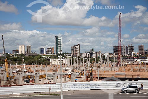  Subject: Building of the Arena das Dunas soccer stadium / Place: Lagoa Nova neighborhood - Natal city - Rio Grande do Norte state (RN) - Brazil / Date: 07/2012 