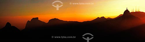  Subject: Christ the Redeemer seen from Sugar Loaf / Place: Rio de Janeiro city - Rio de Janeiro state (RJ) - Brazil / Date: 08/2012 