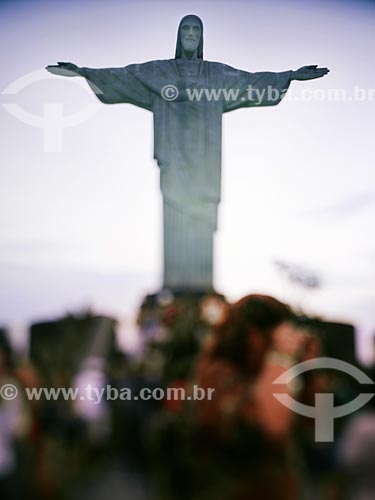  Subject: Tourists at Christ the Redeemer / Place: Rio de Janeiro city - Rio de Janeiro state (RJ) - Brazil / Date: 09/2007 