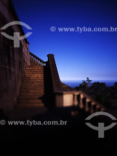  Subject: Access ladder to the base of the monument of Christ the Redeemer / Place: Rio de Janeiro city - Rio de Janeiro state (RJ) - Brazil / Date: 09/2007 