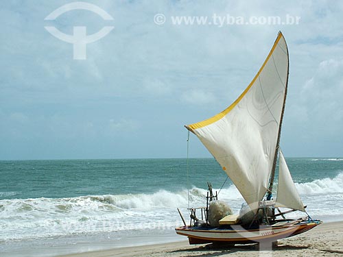  Subject: Raft at Iguape Beach / Place: Aquiraz city - Ceara state (CE) - Brazil / Date: 10/2004 