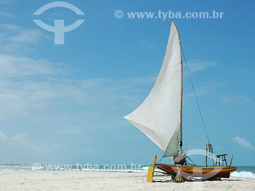  Subject: Raft at Iguape Beach / Place: Aquiraz city - Ceara state (CE) - Brazil / Date: 10/2004 