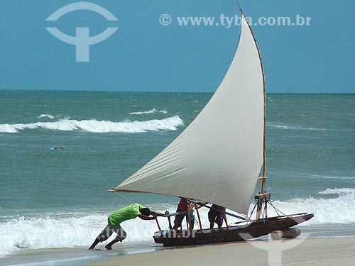  Subject: Raft at Iguape Beach / Place: Aquiraz city - Ceara state (CE) - Brazil / Date: 10/2004 