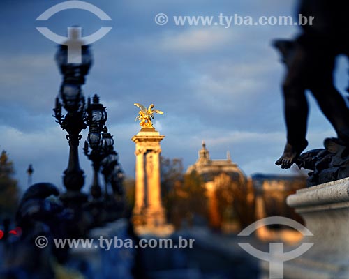  Subject: Alexandre III bridge (1900) / Place: Paris - France - Europe / Date: 01/2009 