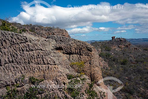  Subject: View of sandstone formations in Catimbau National Park / Place: Buique city - Pernambuco state (PE) - Brazil / Date: 08/2012 