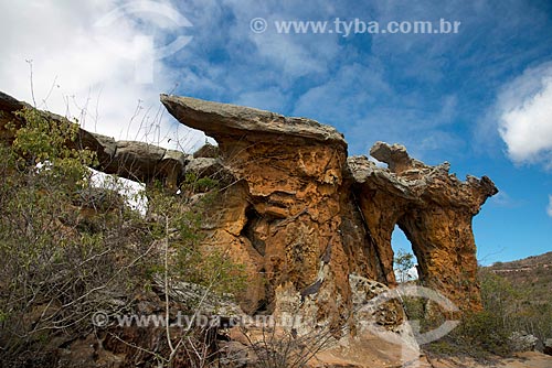  Subject: Stone of Igrejinha (Pedra da Igrejinha)  in Catimbau National Park / Place: Buique city - Pernambuco state (PE) - Brazil / Date: 08/2012 