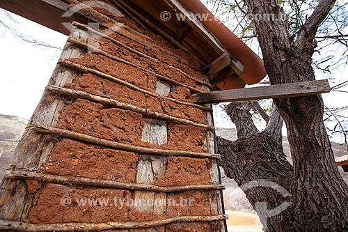  Subject: Detail of clay house / Place: Quixada city - Ceara state (CE) - Brazil / Date: 11/2012 