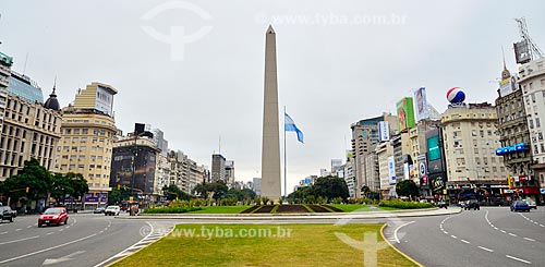  Subject: Obelisk at Republic Square - crossroads of Corrientes and 9 July Avenues / Place: Buenos Aires city - Argentina - South America / Date: 05/2012 