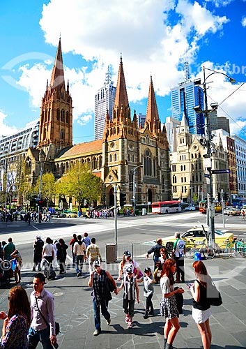  Subject: Cathedral of Sao Paulo (1891) / Place: Melbourne city - Austrália - Oceania / Date: 10/2010 