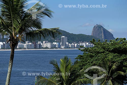  Subject: View of Copacabana beach  and Sugar Loaf in the background / Place: Copacabana neighborhood - Rio de Janeiro city - Rio de Janeiro state (RJ) - Brazil / Date: 12/2012 