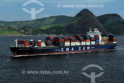  Subject: Cargo ship in Guanabara Bay / Place: Rio de Janeiro city - Rio de Janeiro state (RJ) - Brazil / Date: 12/2012 