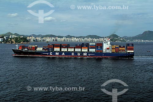  Subject: Cargo ship in Guanabara Bay / Place: Rio de Janeiro city - Rio de Janeiro state (RJ) - Brazil / Date: 12/2012 