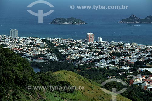  Subject: View of Barra da Tijuca with Islands Alfavaca and Pontuda in the background / Place: Barra da Tijuca neighborhood - Rio de Janeiro city (RJ ) - Brazil / Date: 12/2012 