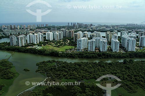  Subject: View of Tijuca lagoon and Barra da Tijuca / Place: Barra da Tijuca neighborhood - Rio de Janeiro city (RJ ) - Brazil / Date: 12/2012 