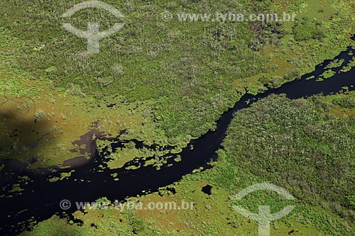  Subject: Aerial view of Biological Reserve Lago Piratuba (Piratuba Lake)  / Place: Amapa state (AP) - Brazil / Date: 05/2012 