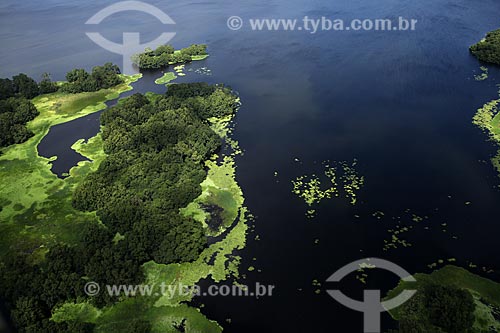  Subject: Aerial view of Biological Reserve Lago Piratuba (Piratuba Lake)  / Place: Amapa state (AP) - Brazil / Date: 05/2012 