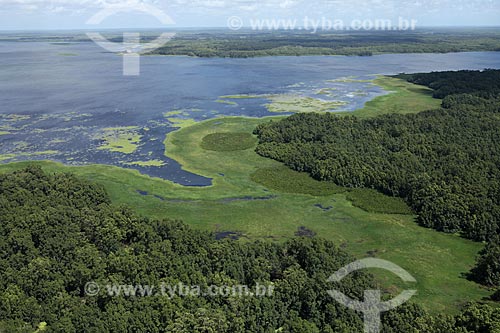  Subject: Aerial view of Biological Reserve Lago Piratuba (Piratuba Lake)  / Place: Amapa state (AP) - Brazil / Date: 05/2012 