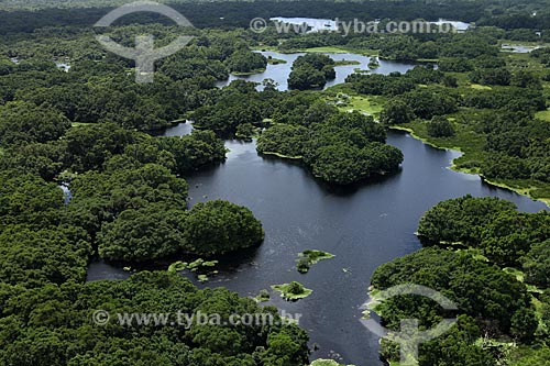  Subject: Aerial view of Biological Reserve Lago Piratuba (Piratuba Lake)  / Place: Amapa state (AP) - Brazil / Date: 05/2012 