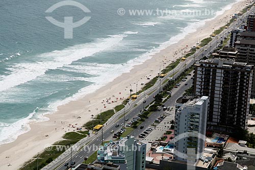  Subject: View of Barra da Tijuca Beach and avenue Sernambetiba / Place: Rio de Janeiro city - Rio de Janeiro state (RJ) - Brazil / Date: 12/2012 