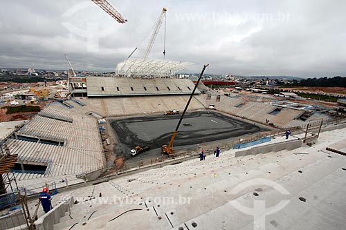  Subject: Construction of Arena Corinthians (Itaquerao) - Stadium of Corinthians / Place: Itaquera neighborhood - Sao Paulo city - Sao Paulo state (SP) - Brazil / Date: 09/2012 