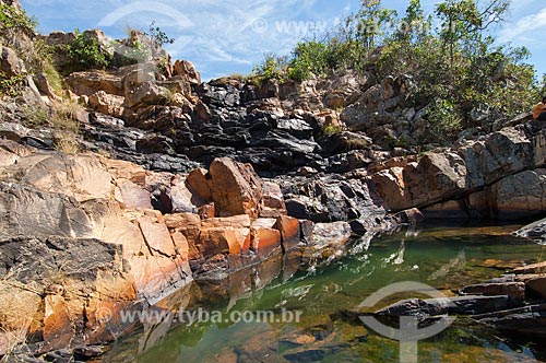  Subject: Waterfall at Veadeiros Plateau / Place: Alto Paraiso de Goias city - Goias state (GO) - Brazil / Date: 07/2007 