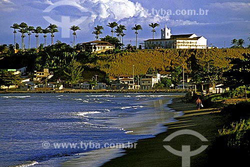  Subject: View of the Church of Reis Magos / Place: Nova Almeida district - Serra city - Espirito Santo state (ES) - Brazil / Date: 1988 