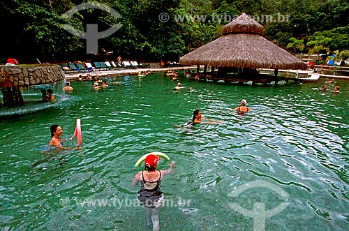  Subject: Swimming Pool of thermal water in Rio Quente Hotel / Place: Caldas Novas city  - Goias state (GO) - Brazil  / Date: 2001 