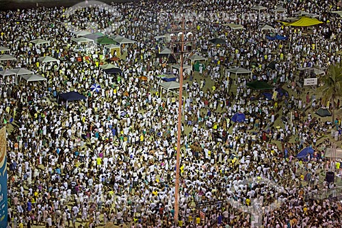  Subject: Crowd at Copacabana Beach during reveillon 2012 / Place: Copacabana neighborhood - Rio de Janeiro city - Rio de Janeiro state (RJ) - Brazil / Date: 12/2012 