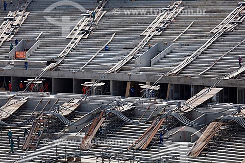  Subject: Reform Journalist Mario Filho Stadium - also known as Maracana -  reparations for hoisting cables that will support the roof of the stadium / Place: Maracana neighborhood - Rio de Janeiro city - Rio de Janeiro (RJ) - Brazil / Date: 12/2012 